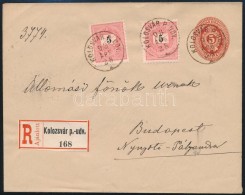 1893 5kr Ajánlott Díjjegyes Levél 2 X 5kr Díjkiegészítéssel /... - Other & Unclassified