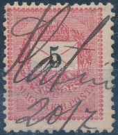 O 1889 5kr Kézi érvénytelenítéssel / With Handwritten Cancellation 'Slatina... - Otros & Sin Clasificación