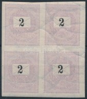 ** * 1889 2kr Vágott Négyestömb / Imperforate Block Of 4 - Autres & Non Classés