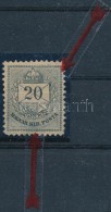 * 1881 20kr Jobb Felül Foltokkal, Alul Után Metszés / Paint Spots And Retouche - Other & Unclassified