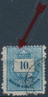 O 1874 10kr 2 Cm-es Karccal, Nagyon Ritka! (600 P) / With 2 Cm Scratch, Very Rare! - Other & Unclassified