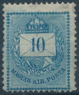 * 1874 10kr Gyöngyjavítással / With Retouche - Autres & Non Classés