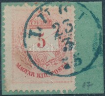 1874 5kr I. Kék / Blue 'LÚKI' (Gudlin 500 P) - Otros & Sin Clasificación