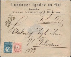 1874 Ajánlott Levél Réznyomat 10kr + Színesszámú 5kr Vegyes... - Andere & Zonder Classificatie