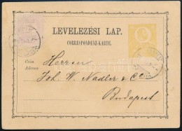 1877 1871-es 2kr Díjjegyes LevelezÅ‘lap IdÅ‘n Túl Felhasználva és... - Autres & Non Classés