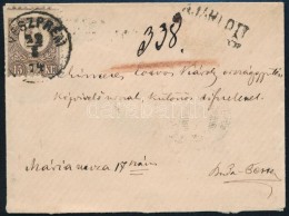 1874 Ajánlott Levél Réznyomat 15kr Bérmentesítéssel / Mi 12 On Registered... - Otros & Sin Clasificación