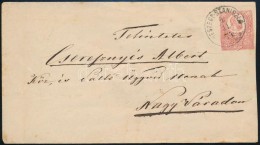 1874 5kr Díjjegyes Boríték / PS-cover 'RESZEGE-SZANISZLÓ / SZTM.M.' - Nagyvárad... - Otros & Sin Clasificación