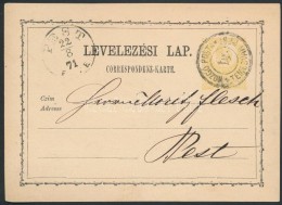 1871 2kr Díjjegyes LevelezÅ‘lap / PS-card 'MOZGÓ POSTA / TEMESVÁR PEST 4' - Pest - Autres & Non Classés