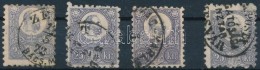 O 1871 4 Db Réznyomat 25kr / Mi 13 4 Stamps - Autres & Non Classés