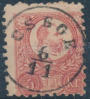 O 1871 Réznyomat 5kr 'CSEGE' (Gudlin 150 P) - Other & Unclassified