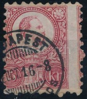 O 1871 Réznyomat 5kr Képbe Fogazva / Mi 10 With Shifted Perforation - Otros & Sin Clasificación