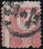 O 1871 Réznyomat 5kr Képbe Fogazva / Mi 10 With Shifted Perforation - Otros & Sin Clasificación