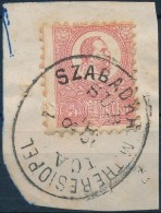 1871 KÅ‘nyomat 5kr Kivágáson / Mi 3 On Cutting 'SZABADKA M. THERESIOPEL' - Otros & Sin Clasificación