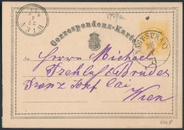 1871 Díjjegyes LevelezÅ‘lap / PS-card 'NAGY-SURÁNY' - 'WIEN' - Otros & Sin Clasificación