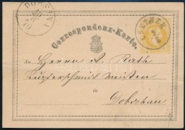 1870 2kr Díjjegyes LevelezÅ‘lap / PS-card 'CSETNEK' (Gudlin 200 P) - Otros & Sin Clasificación