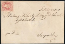 ~1870 5kr Levélen / On Cover 'PELSÜCZ' - 'SZEPSI' - Otros & Sin Clasificación