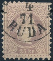 O 1867 25kr 'BUDA' (felül Hiányos Fogak / Short Perfs Above) - Other & Unclassified