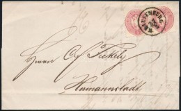 1865 5kr Pár Levélen / Pair On Cover 'KLAUSENBURG' - Hermannstadt - Other & Unclassified