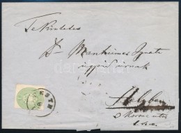 ~1863 3kr + 5kr Rendkívül Ritka Helyi Ajánlott Levélen / On A Very Rare Registered Local... - Other & Unclassified