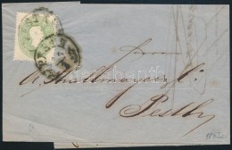 1862 3kr Helyi Levélen / On Local Cover 'PESTH' - Other & Unclassified