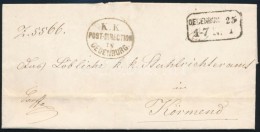 1861 Ex Offo 'OEDENBURG' + 'K.K. POST-DIRECTION IN OEDENBURG' - Körmend - Autres & Non Classés