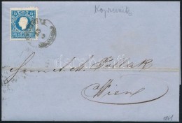 1861 15kr II Levélen / On Cover 'KOPREINITZ' - 'WARASDIN' - 'WIEN' - Autres & Non Classés
