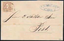 1860 10kr II. Levélen / On Cover ,,RAAB' - ,,PESTH' - Otros & Sin Clasificación