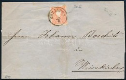 1859 5kr II. Levélen / On Cover ,,BAZIASCH' - ,,BAN. WEISKIRCHEN' - Autres & Non Classés