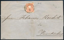 1859 5kr II. Levélen / On Cover ,,BAZIASCH' - ,,BAN. WEISKIRCHEN' - Other & Unclassified