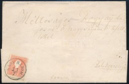 1858 5kr II. Levélen / On Cover 'NAGY BAJOM' (Gudlin 150 P) - Other & Unclassified