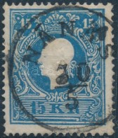 O 1858 15kr 'NÁNÁS' (Gudlin 150 P) - Other & Unclassified