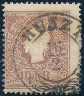 O 1858 10kr Elfogazva / Shifted Perf. 'HUSZT' (Gudlin 250 P) - Autres & Non Classés