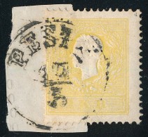 O 1858 2kr II Sárga / Yellow 'PESTH' Certificate: Steiner - Other & Unclassified