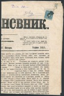 1855 Hírlapbélyeg Újvidéki újság Címlapján / Newspaper... - Otros & Sin Clasificación