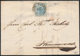 1851 9kr I Levélen / On Cover 'DEBRECZEN' - 'HERRMANSTADT' - Autres & Non Classés