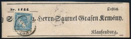 ~1851 Hírlapbélyeg Címszalagon / Newspaper Stamp On Wrapper '(KLAUS)ENBURG' Certificate:... - Autres & Non Classés