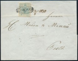 1850 9kr I. Levélen / On Cover '(ALT-ORSOVA)' (Gudlin 800 P) - Otros & Sin Clasificación