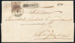 ~1850 6kr + 6kr HP I Ajánlott Levélen / On Registered Cover 'EPERJES' - 'CASCHAU' - 'RIMASZOMBAT' - Other & Unclassified