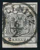 O 1850 2kr HP Ib Fekete / Black '(GÖ)LLNITZ' Certificate: Steiner - Autres & Non Classés