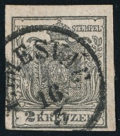 O 1850 2kr HP I B Szürkésfekete / Grey Black 'TEMESVÁR' Certificate: Steiner - Autres & Non Classés