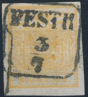 O 1850 1kr Nagy Színes Ponttal / With Large Paint Spot 'PESTH' - Andere & Zonder Classificatie