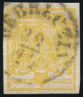 O 1850 1kr MP III. Kadmiumsárga / Cadmium Yellow ,,DEBRECZIN' Certificate: Steiner - Autres & Non Classés