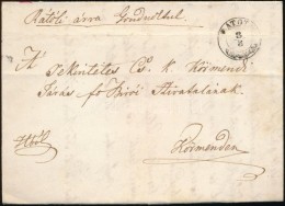 ~1847 Hivatalos Portós Levél / Official Unpaid Cover '(R)ÁTOT(H)' - Other & Unclassified