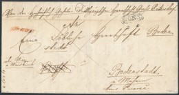 1846 Franco 'GÜNS' + Piros / Red 'Franco' - Bodenstadt Signed: Puschmann - Other & Unclassified
