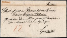 Ca. 1840 Portós Levél / Unpaid Cover Piros / Red 'ROSENAU' - Eperies - Otros & Sin Clasificación