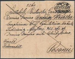 1836 Ajánlott Franco / Registered 'SZEGEDIN' - Posonii - Autres & Non Classés
