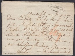 1830 Portós Levél / Unpaid Cover 'KÖRMEND' - Eperies - Autres & Non Classés