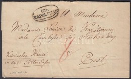 1825 Portós Levél Tartalommal / Unpaid Cover With Content 'GR: / TAPOLTSAN' - Pest - Otros & Sin Clasificación