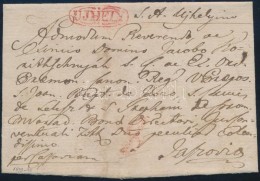 1819-40  Portós Levél Piros / Red 'UJHELY' - Jaszovia - Other & Unclassified