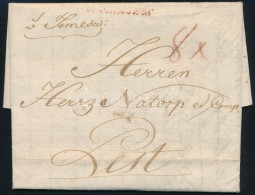 1789 Portós Levél / Unpaid  Cover, Piros / Red 'v.Temeswar' (Gudlin 400 P) - Sonstige & Ohne Zuordnung